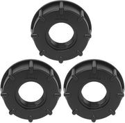 Set di connettori per serbatoio IBC - Adattatore di scarico - 3 pezzi - Adatto per diametro interno 60 mm - Resistente alle sostanze chimiche - Per controllo liquido