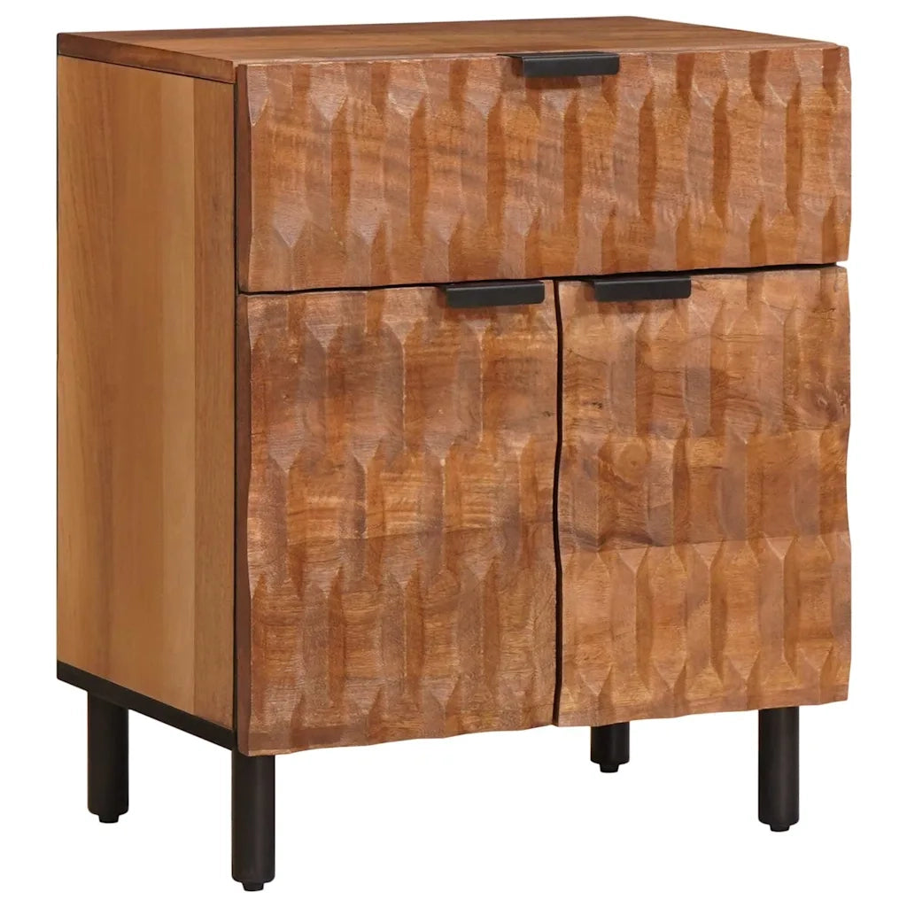 Comodino | Armadio da Notte | Mobiletto da notte con cassetto Marrone 50 x 33 x 60 cm
