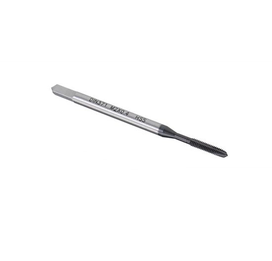 Flessibile M2 x 0,4 mm - HSS - TICN rivestito - Tolleranza H2 - Taglio filo dritto - Alta durata - Tornio