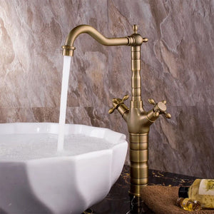 Rubinetto Da Cucina / Da Bagno Rea Rustico Antique Gold