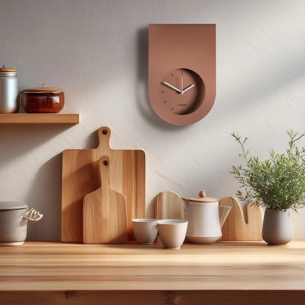 Orologio di design minimal Lembo Viola ametista