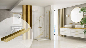 Mensola Da Bagno Sf04 60cm Gold Brush