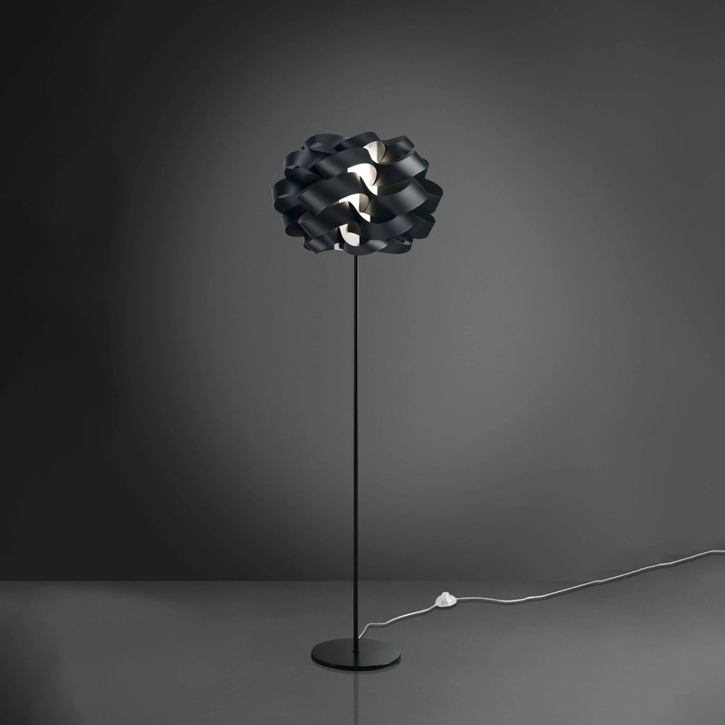 Piantana Moderna Cloud Polilux ® Nero E Metallo 1 Luce E27