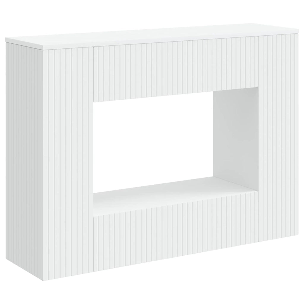 Tavolo consolle Bianco 101 x 29 x 74 cm Legno ingegnerizzato