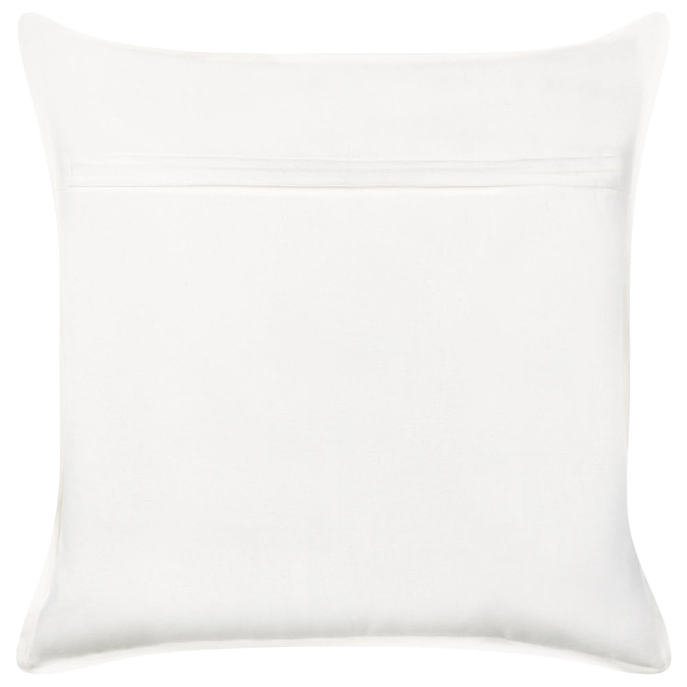 Cuscino in cotone bianco e blu con motivo corallo marino 45 x 45 cm accessorio camera da letto salotto