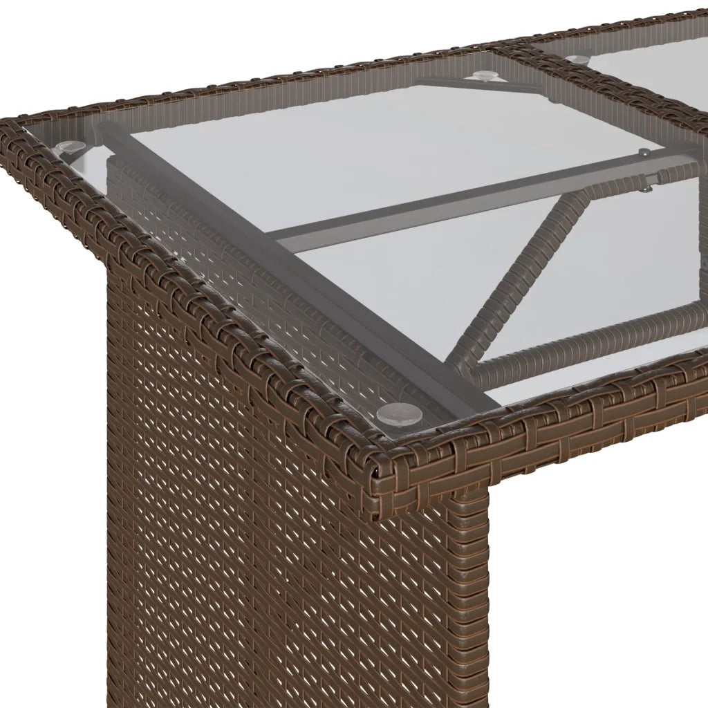Set Divano da Giardino 6 pz con Cuscini Marrone in Polyrattan 3213550