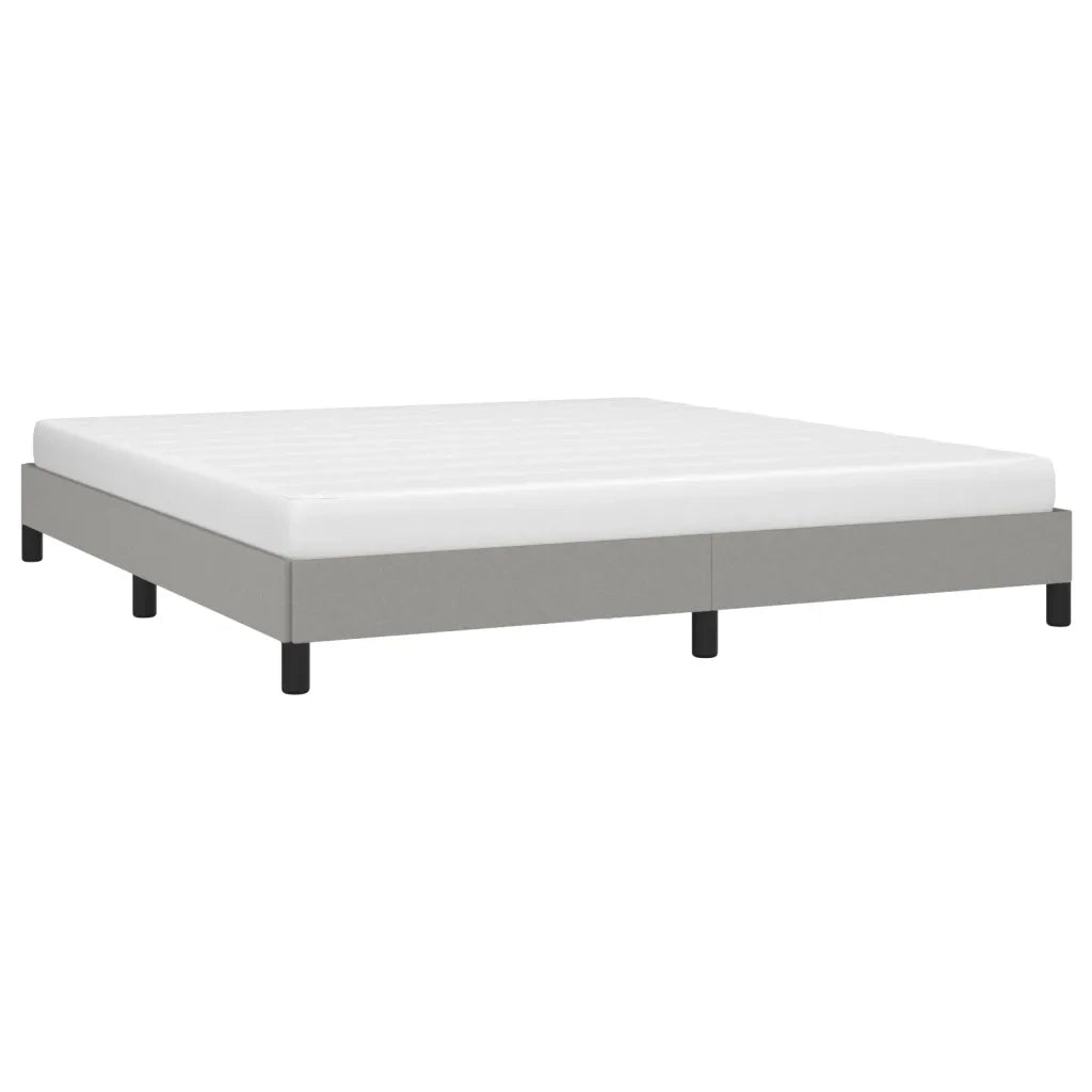 Giroletto senza Materasso-Struttura Letto Grigio Chiaro 180x200 cm Tessuto 641871