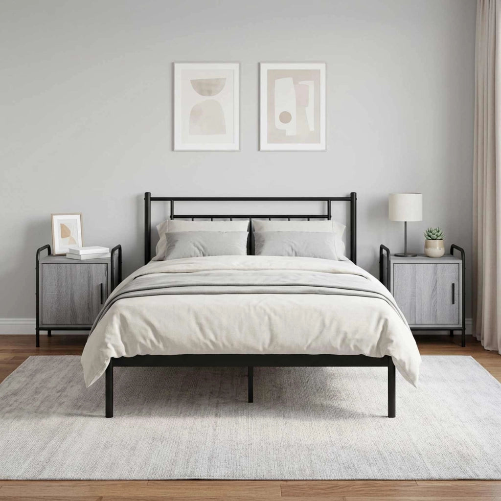 Armadio da Notte 2 pz Sonoma grigio 40 x 30 x 50 cm 8013525