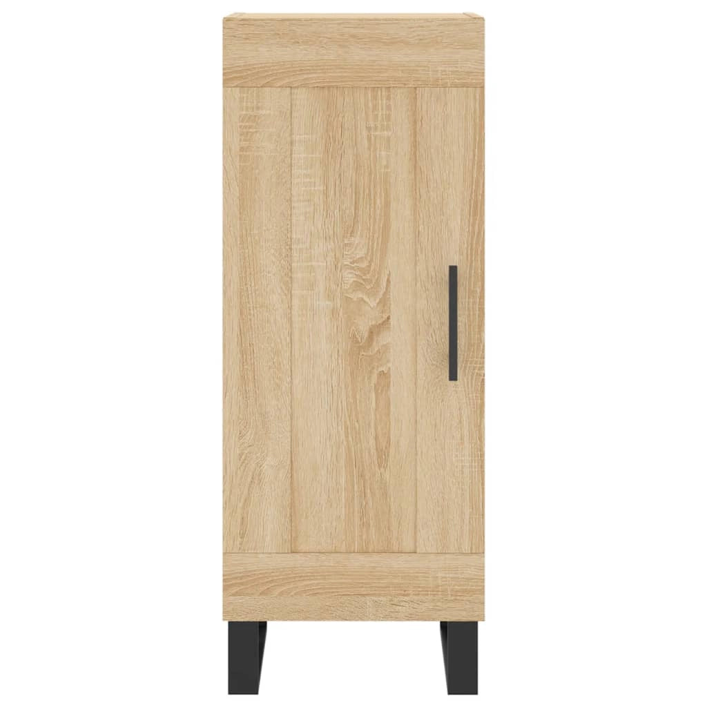 Buffet credenza cassettiera armadio mobile contenitore organizer cucina soggiorno salotto rovere Sonoma alto 34,5 x 34 x 180 cm legno ingegnerizzato marrone 02_0033963