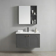 Set Di Mobili Da Bagno Con Lavabo Denver 60cm Grey