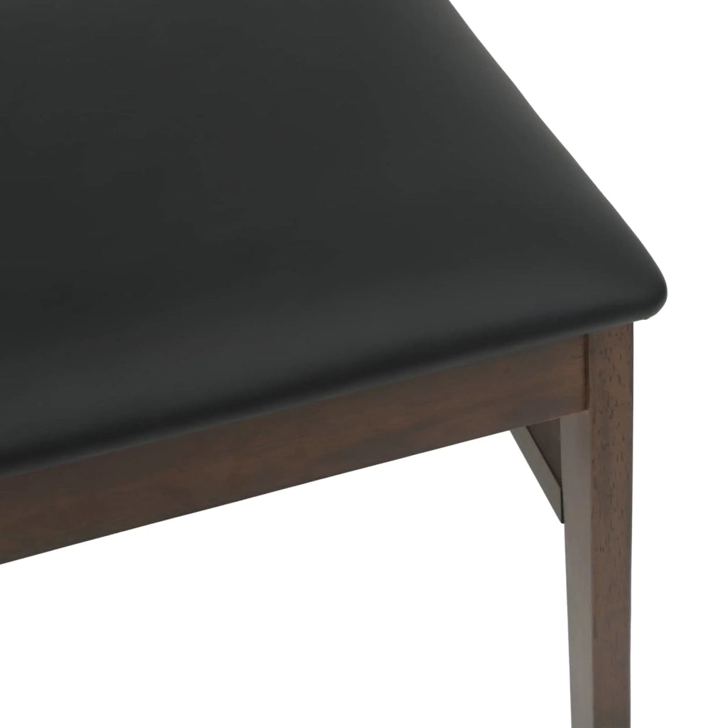 Sedia da pranzo 2 pcs Marrone chiaro e nero 42020493