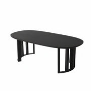 Tavolino in legno "Elysia" - 120 x 60 x 40 cm - Nero