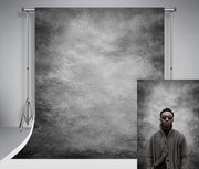Retro fotografie donkergriese sfondo 7x5 ft/2,2x1,5 m con gradiente grigio e accessori per studio fotografico di ritratto