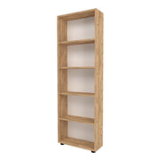 Libreria di design per soggiorno stile originale 5 ripiani 172 x 55 x 20 cm effetto rovere 03_0006517