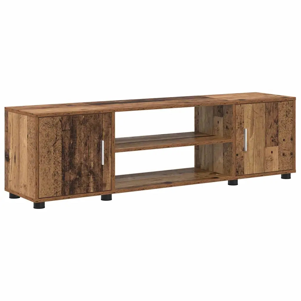 Set mobile TV 4 pz-Set di 4 Credenza per TV Legno vecchio Legno multistrato 899188