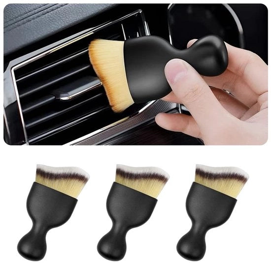 Set di pennelli 3 pezzi - Pennello professionale - Setole morbide - Leggero - Nylon/ABS - Ideale per interni e mobili