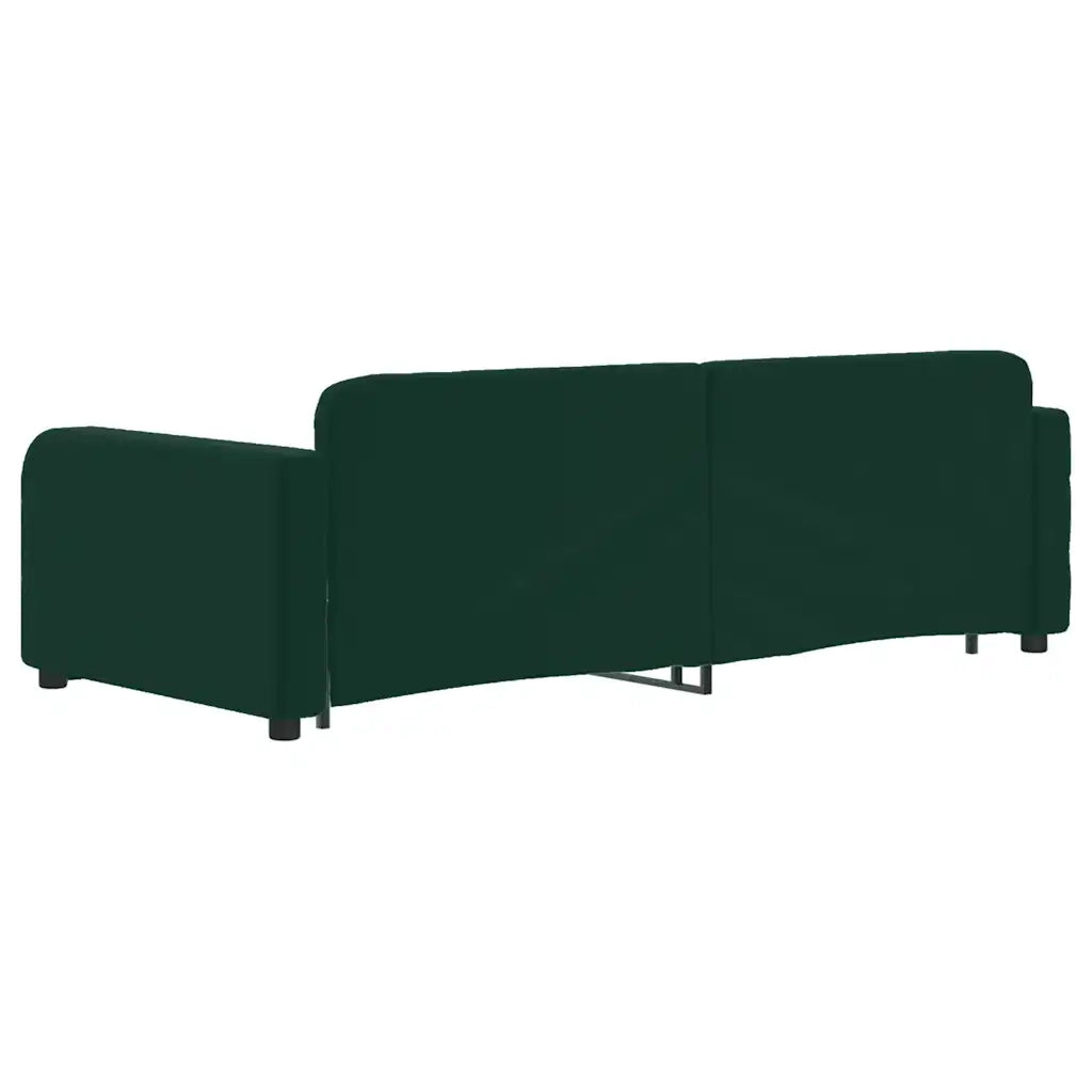 Divano Letto con Letto Estraibile-Sofa Letto-Daybed Verde Scuro 90x200cm Velluto 148856