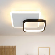 ZMH Lampada da soffitto LED design moderno bianco nero acrilico per soggiorno