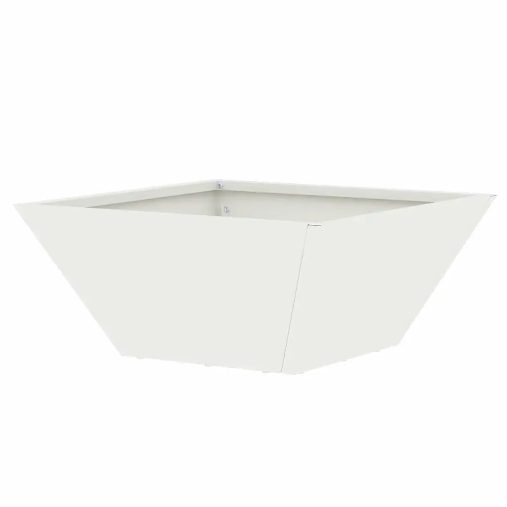 Vaso da giardino 5 pz-Set di 5 Fioriera da Esterno-Contenitore per Piante Bianco 35 x 35 x 15 cm