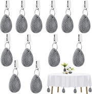 12 pezzi di pesi per tovaglia da tavola in pietra naturale, set di pesi per tovaglia da tavola per esterno, pesi per tovaglia da tavola in marmo naturale, extra pesanti, per feste, picnic e matrimoni
