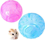 Pacco di 2 - 12 cm Sfera Plastica per Gatti da Esercizio e Gioco - Giocattolo Salutare e Sicuro per Animali Piccoli