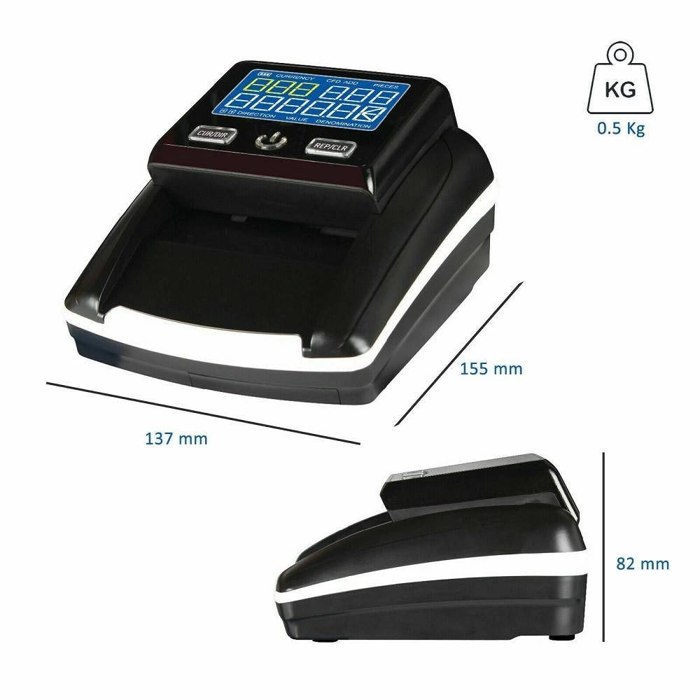 Trade Shop - Rilevatore Banconote False Money Detector Negozio Verifica Rileva Soldi -