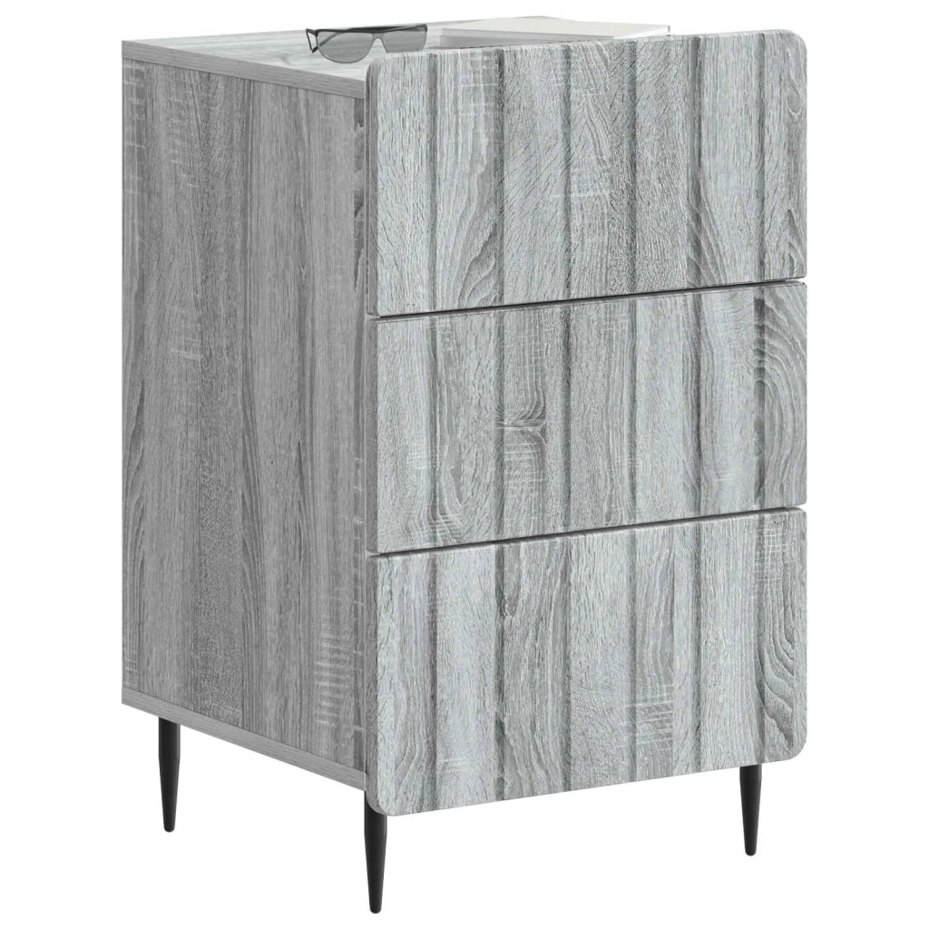 Armadio da Notte con cassetto Grigio Sonoma 43x 41 x 68 cm 894331