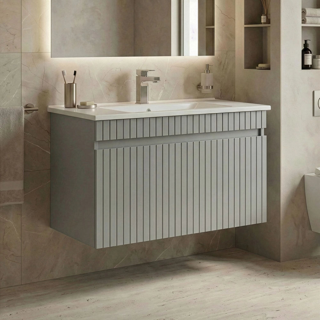 Mobile lavabo "Tivoli 85" - 85 x 45 x 57 cm - Cashmere opaco