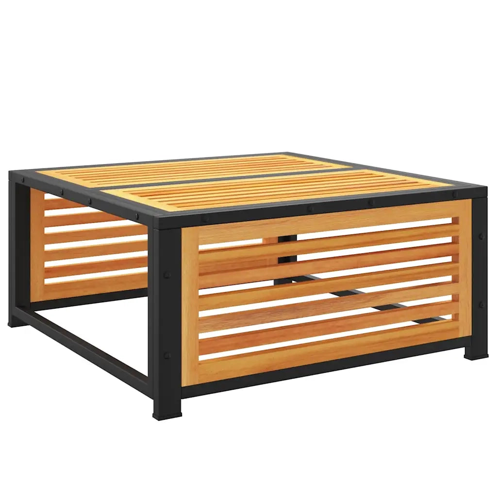 Tavolino da Giardino-Tavolo da Esterno 68x68x30 cm in Legno Massello di Acacia