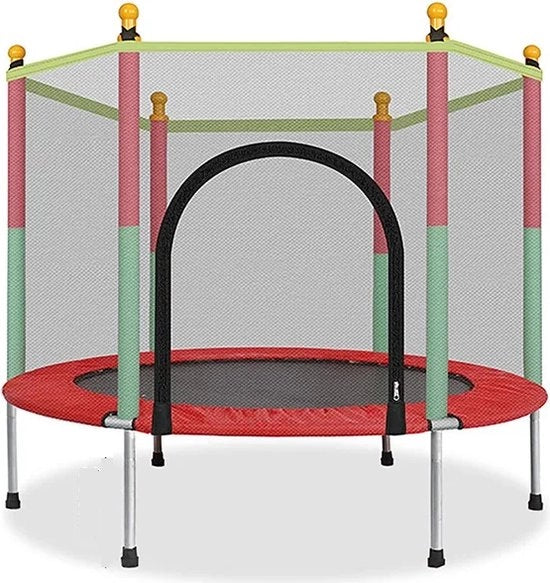 Trampolino per bambini - Trampolino con rete di protezione - Divertimento sportivo per interni