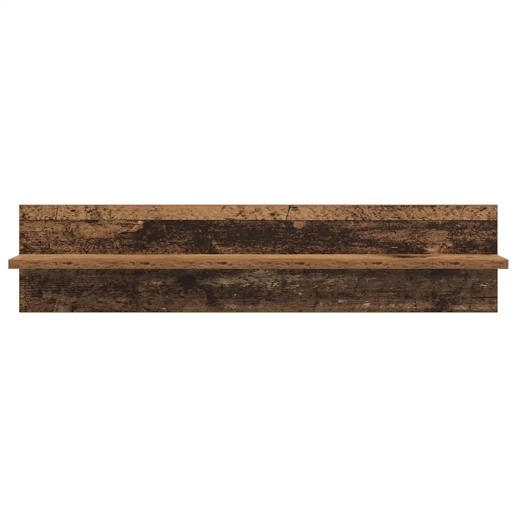 4 pz Scaffali da Parete | Mensola sospesa Legno vecchio 80 x 11,5 x 18 cm