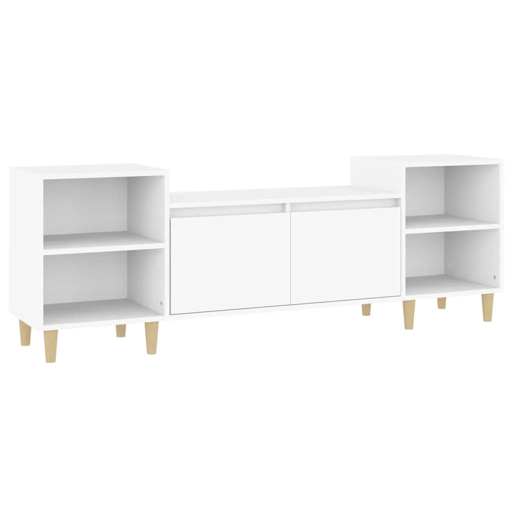 Mobile Porta TV Bianco 160x35x55 cm in Legno Multistrato 821188