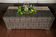 Tavolo da giardino deluxe - Tavolo da giardino in rattan - Tavolo da salotto - 100cm