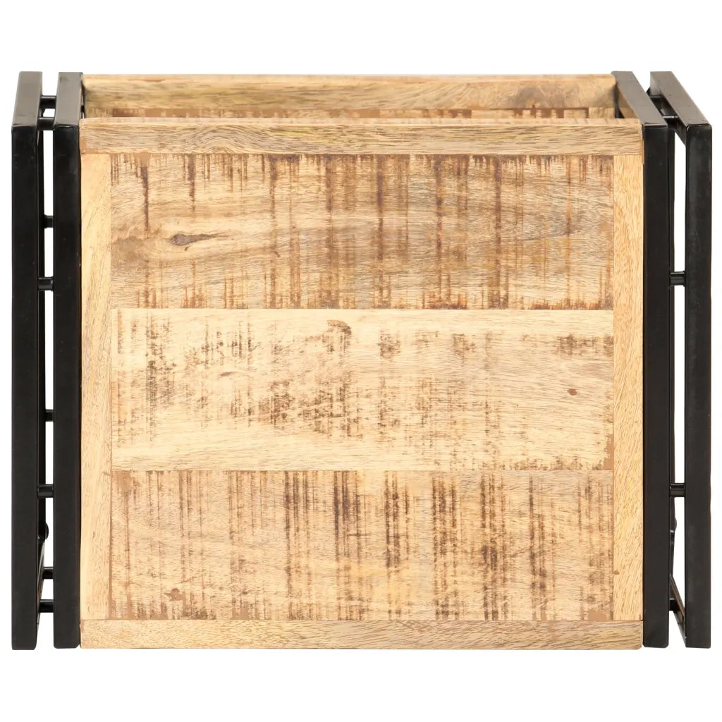 Tavolino | Tavolo laterale 40x30x50 cm in Legno Massello di Mango Grezzo