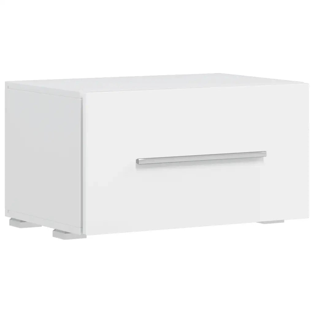 Mobile TV a Parete con Vetrina 5 pz Illuminazione LED Bianco 243863