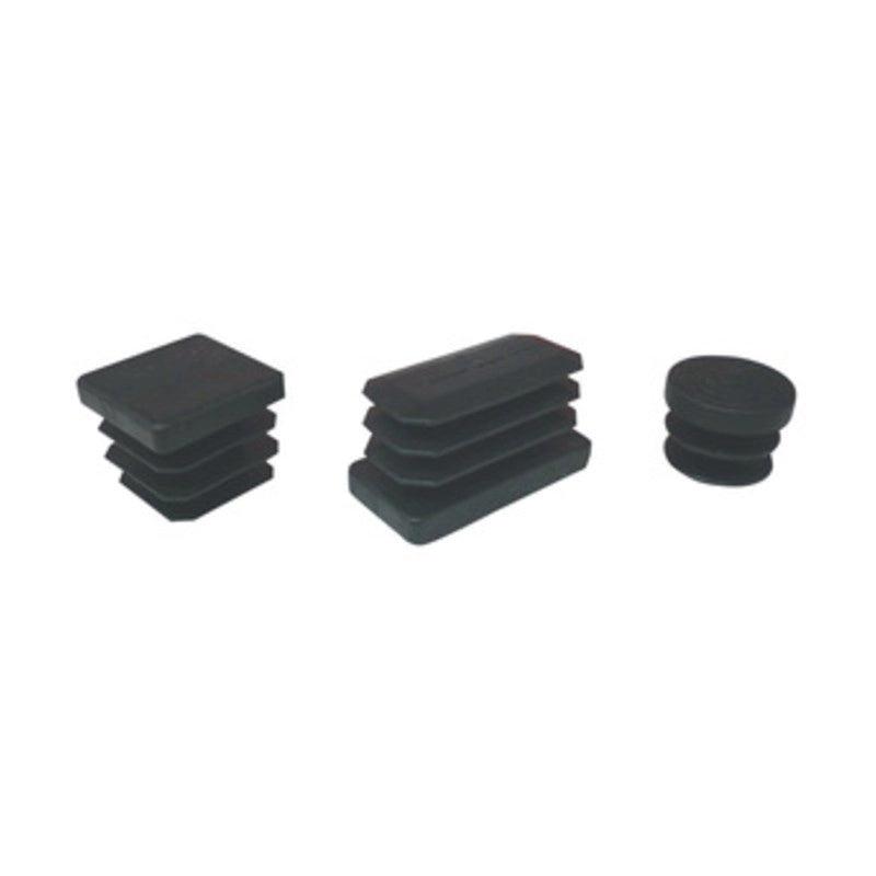 BL PUNTALE ALETTATO TONDO 28 MM NERO 8 PZ