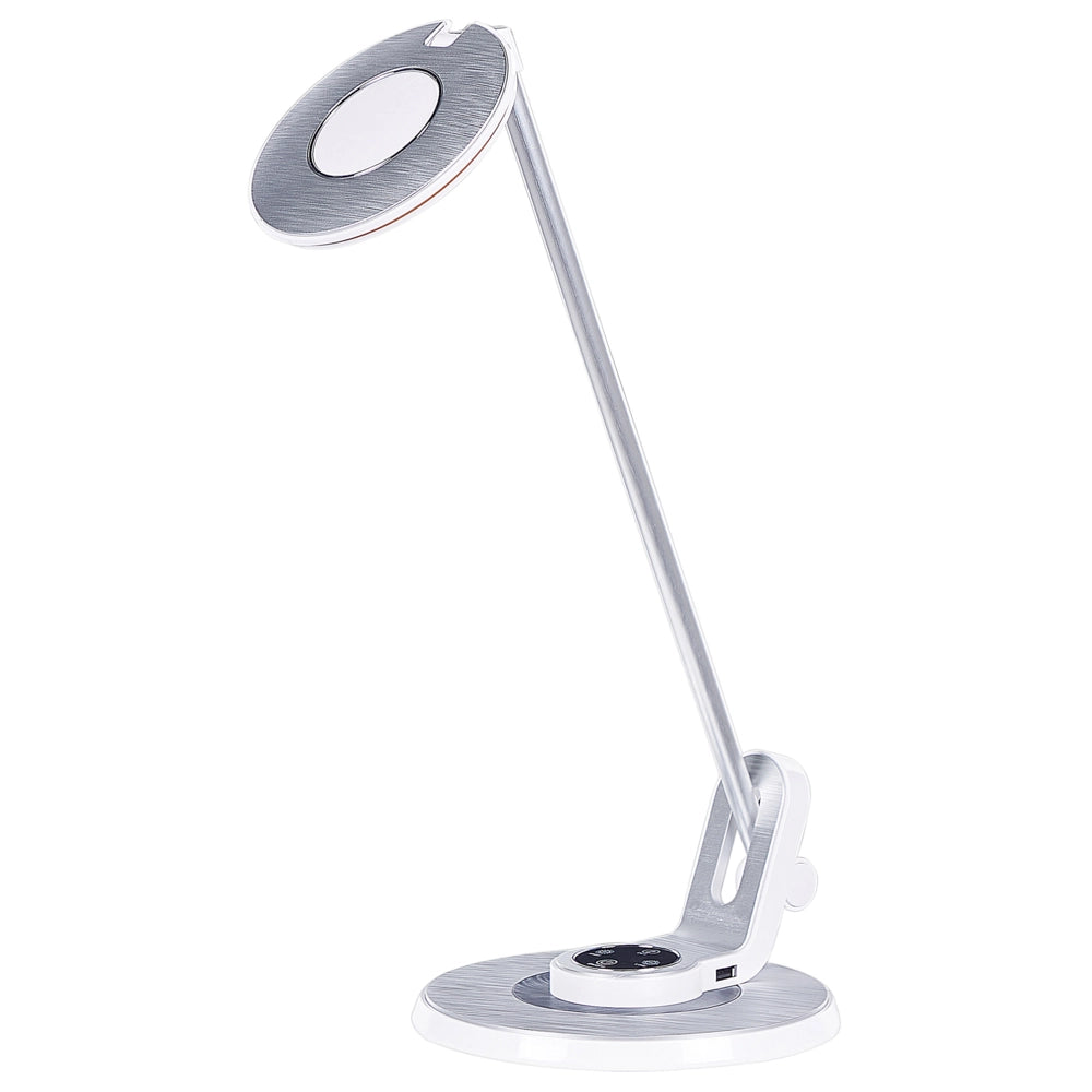 Lampada da soffitto a LED con piastra metallica bianca 45 cm supporto USB ufficio cameretta soggiorno