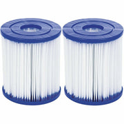 Trade Shop - Set 2 Pezzi Filtro A Cartuccia I Per Pompe Da 1.249 Lt/h Ricambio Piscina 58093 -