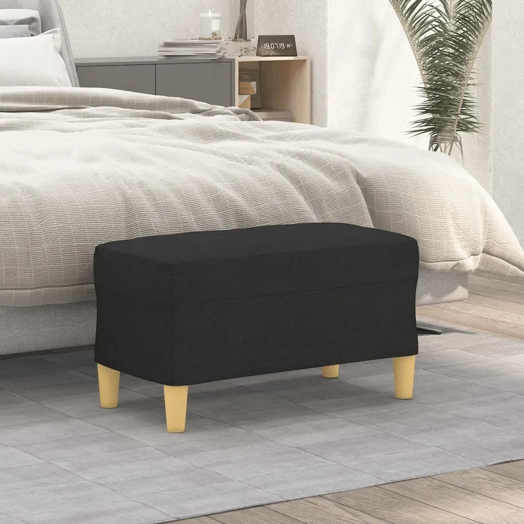 Panca Nero 70x35x41 cm in Tessuto CFW8111710