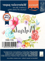 Papier acquarello A6 300 g/m² - Bianco avorio, 20 fogli