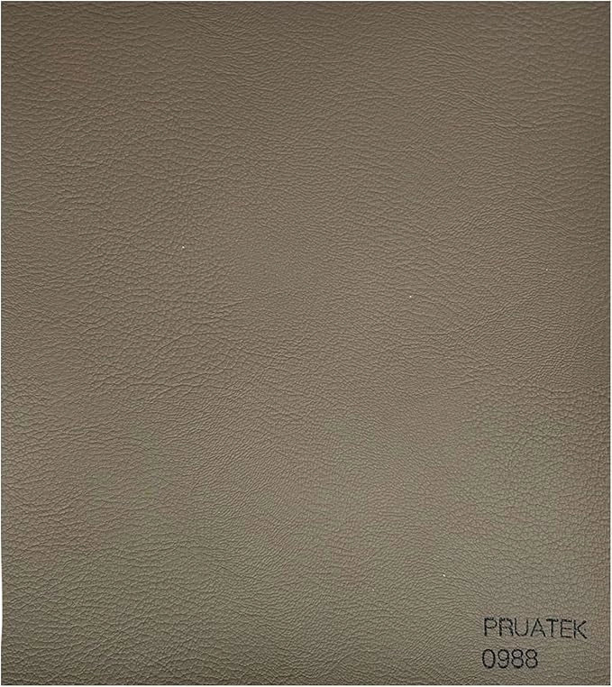 Tessuto FintaPelle Nautica Tappezzeria Alta Qualità "PRUATEK" - Colore LINO SCURO 0988 - Morbida e Resistente - Vendita al Metro - H.140