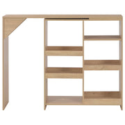 Tavolo da Bar con Scaffale Mobile Rovere 138x39x110 cm 280224