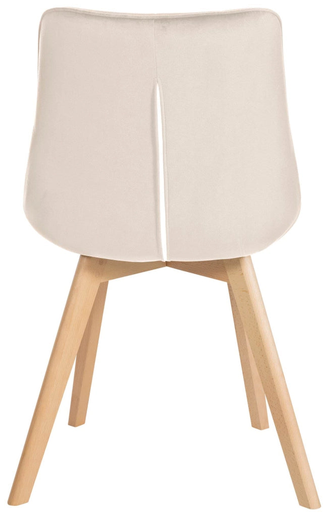 Sedia Brook Velvet crema