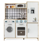 Cucina giocattolo per bambini 91 x 30 x 102 cm con suoni e luci moderni in MDF naturale 20_0018041