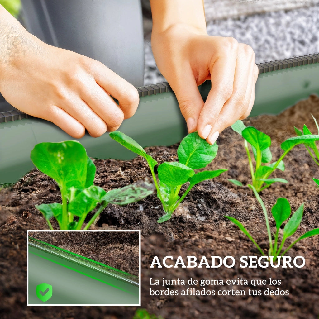 Fioriera Grande per Giardino ¨C Zephmum ¨C Verde 150x62x30 cm
