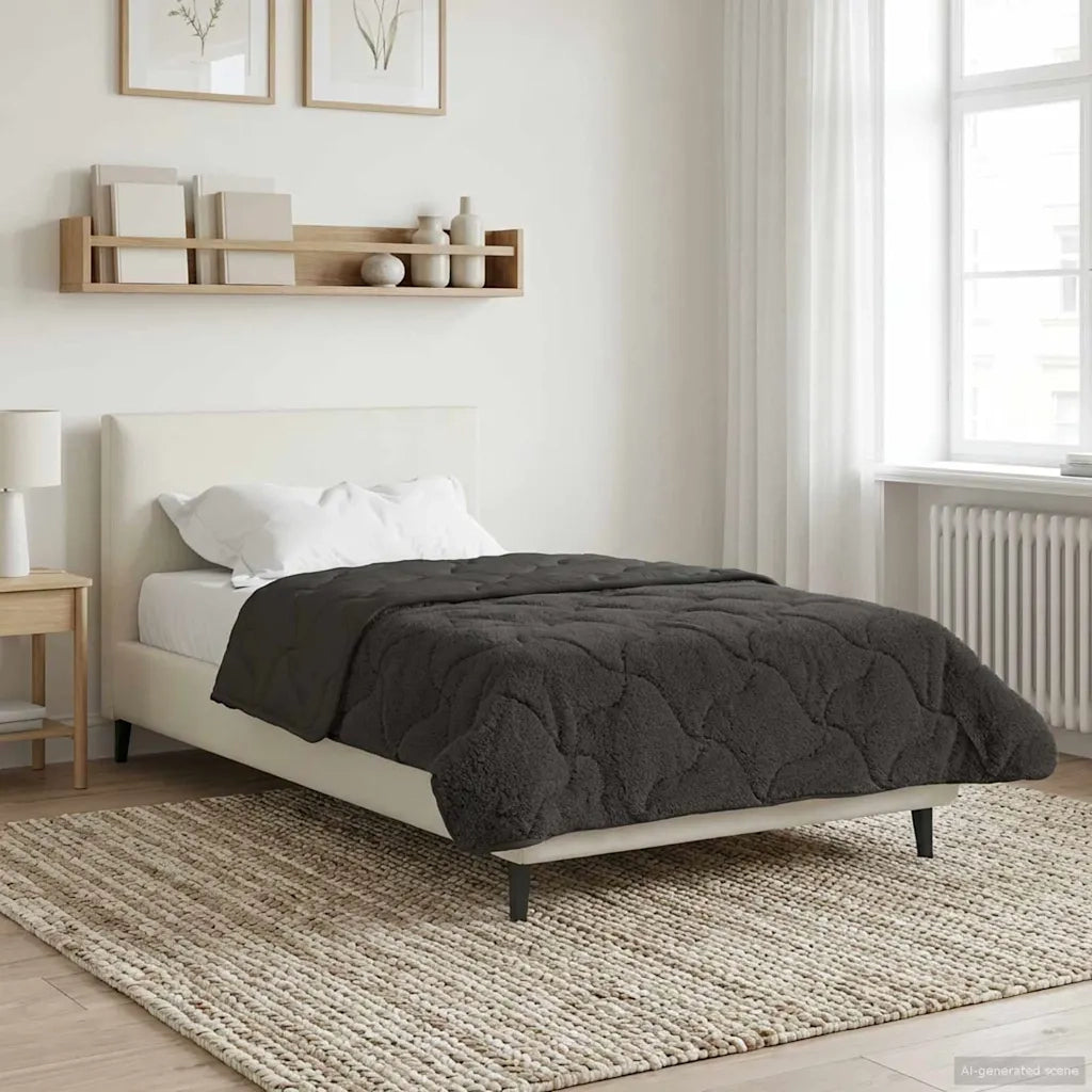 Piumone Completo Annuale Trapuntato Antracite 140 x 220 cm 42026235