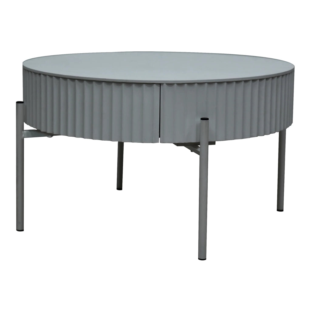 Tavolino da caffè consolle laterale 36 x 60 cm grigio 03_0010841
