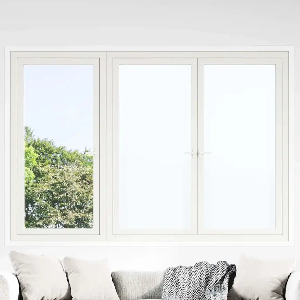 Pellicola statica per finestre Bianco Frosted 90 x 1000 cm PVC 3394694