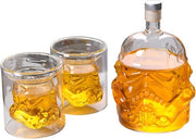 Karaf di Whisky con Iniziali Incise - Vetro Cristallo - 750 ML - Vasi per Whisky - Liquor Karaf - Liquori - Brandy - Scotch - Bourbon