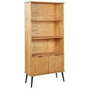 Libreria a scaffale in legno chiaro a 2 ante stile Rustico
